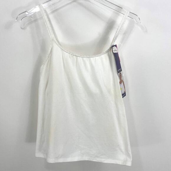 VANITY FAIR White Built In Bra Camisole Tank Top - Picture 14 of 14